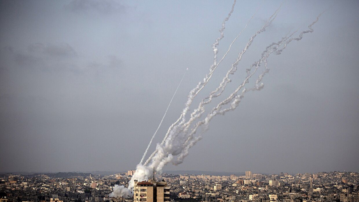 Ракеты, запущенные с территории Сектора Газа в сторону Израиля
