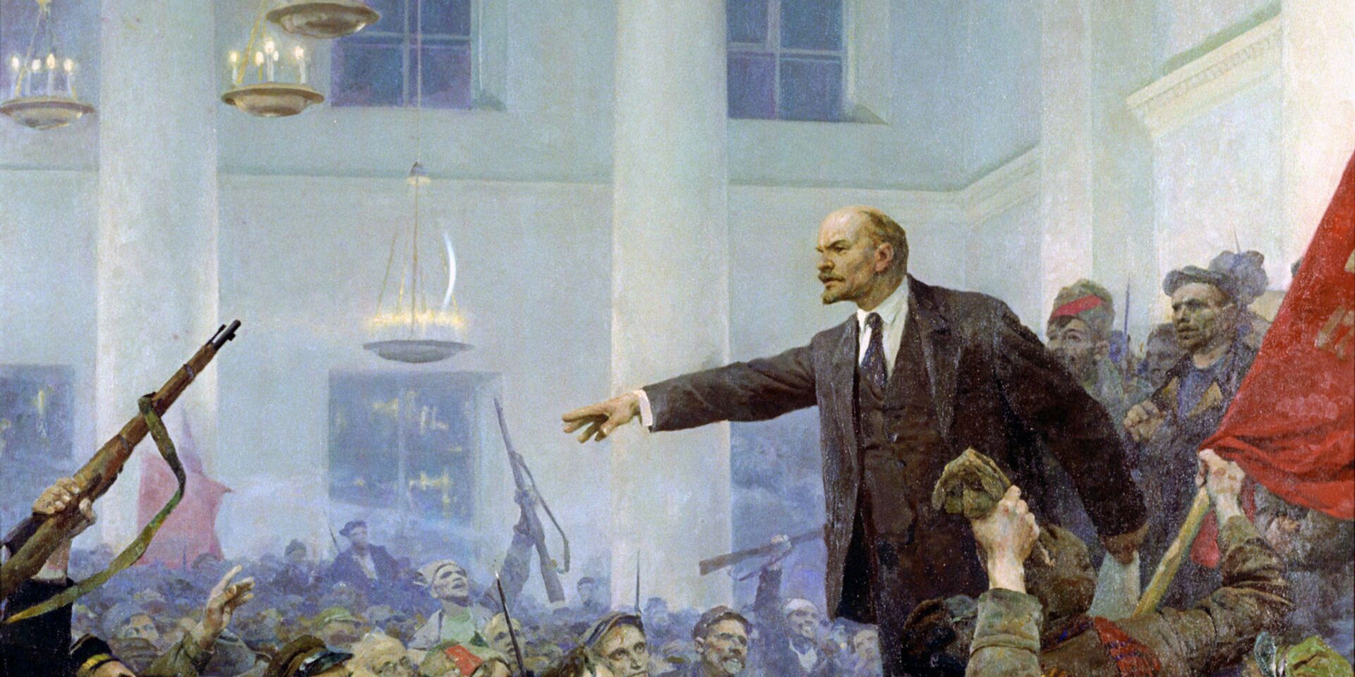 Картина В.И. Ленин провозглашает Советскую власть, 1962 год. - ИноСМИ, 1920, 19.07.2021