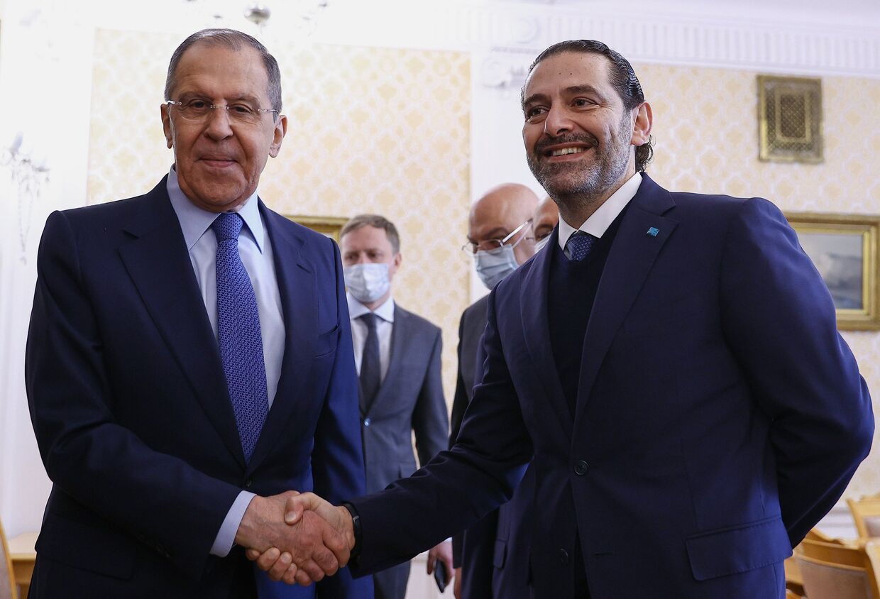 Встреча С. Лаврова с премьер-министром Ливана С. Харири