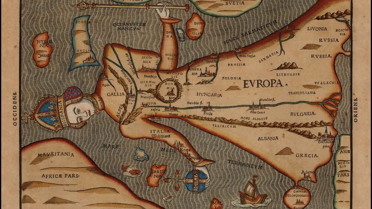 Карта мира Генриха Бантинга, 1581 год