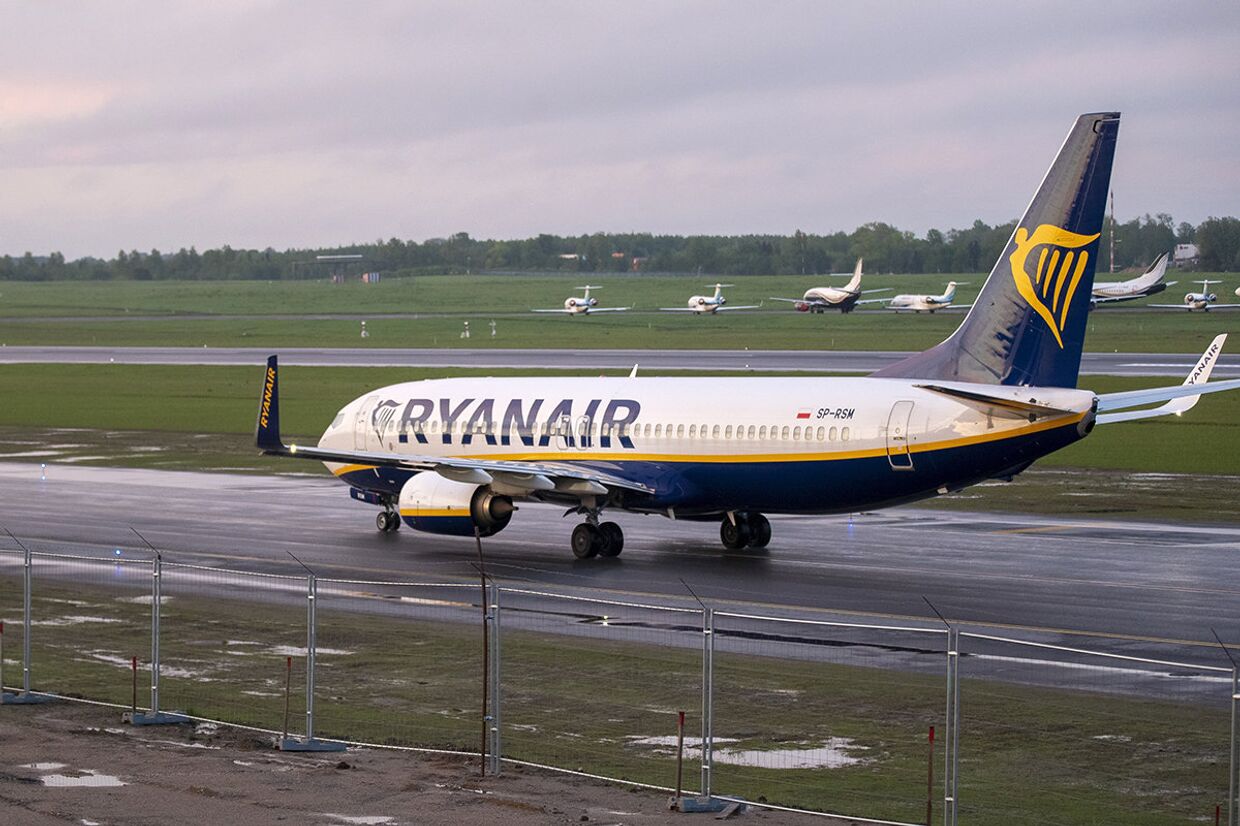 Самолет Ryanair на борту которого находился оппозиционер Роман Пратасевич