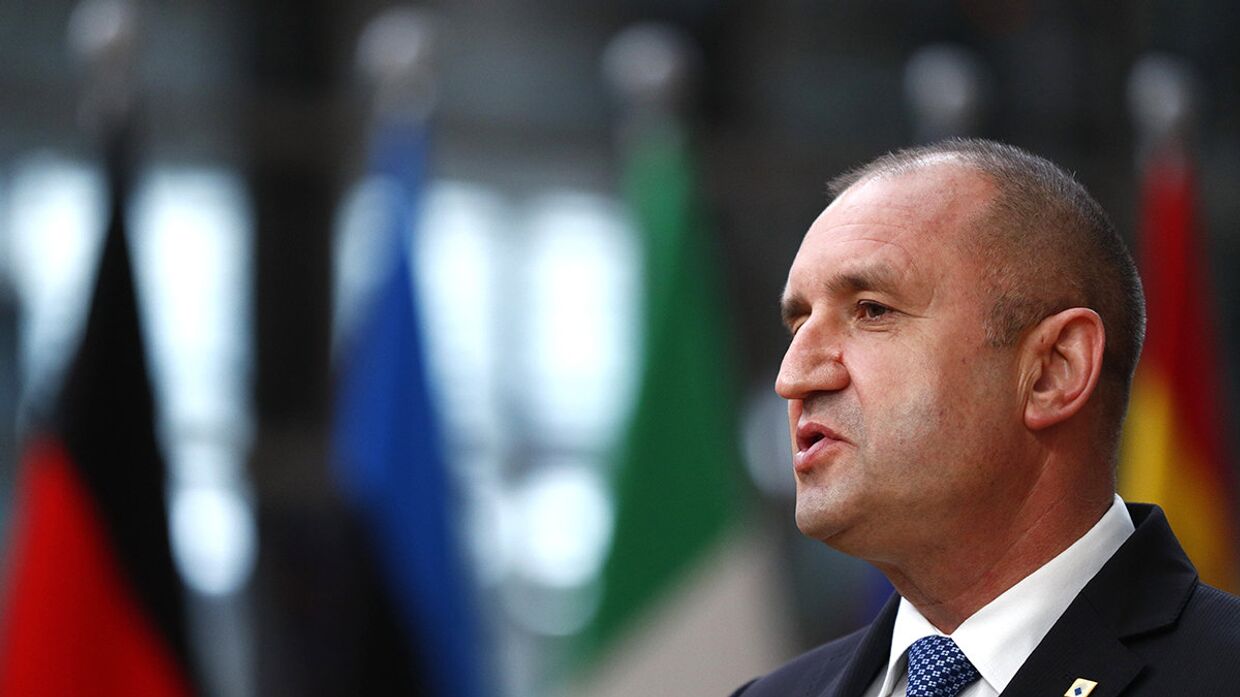 Президент Болгарии Румен Радев на саммите ЕС в Брюсселе