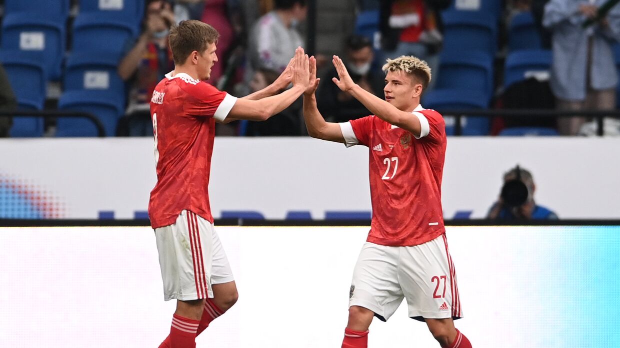 Футбол. Товарищеский матч. Россия - Болгария