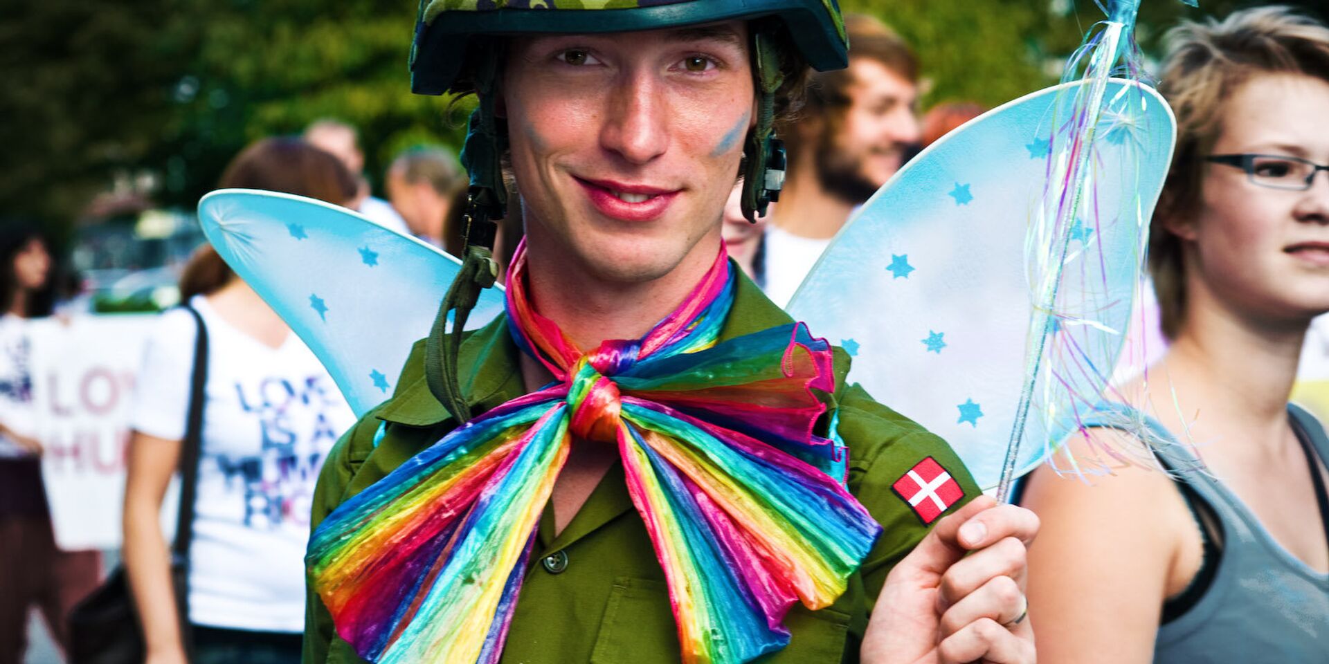 Участник гей-парада в Копенгагене, Дания - ИноСМИ, 1920, 18.06.2021