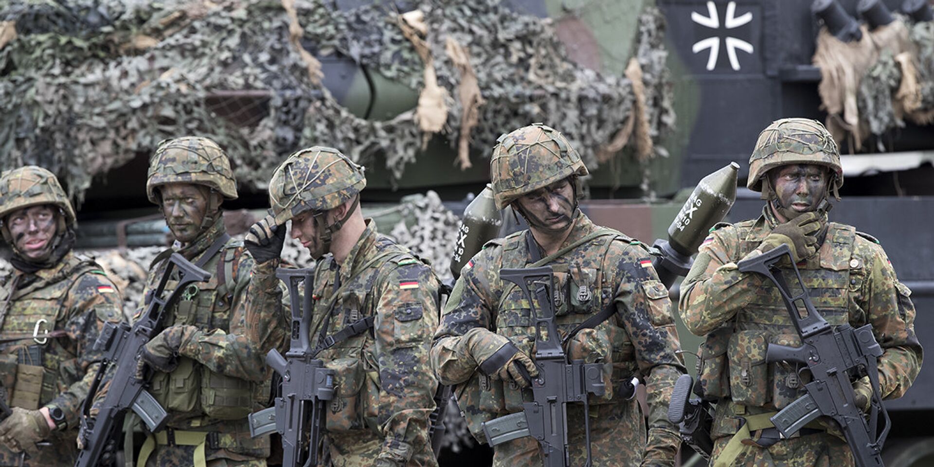 Солдаты немецкого бундесвера на военной базе Рукла в Литве - ИноСМИ, 1920, 17.01.2023