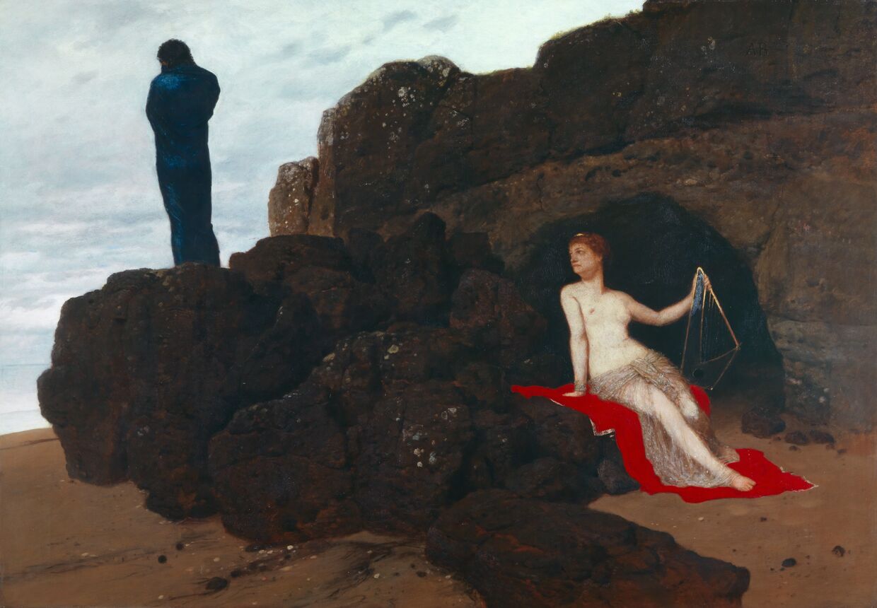 «Одиссей и Калипсо», Арнольд Бёклин, 1883