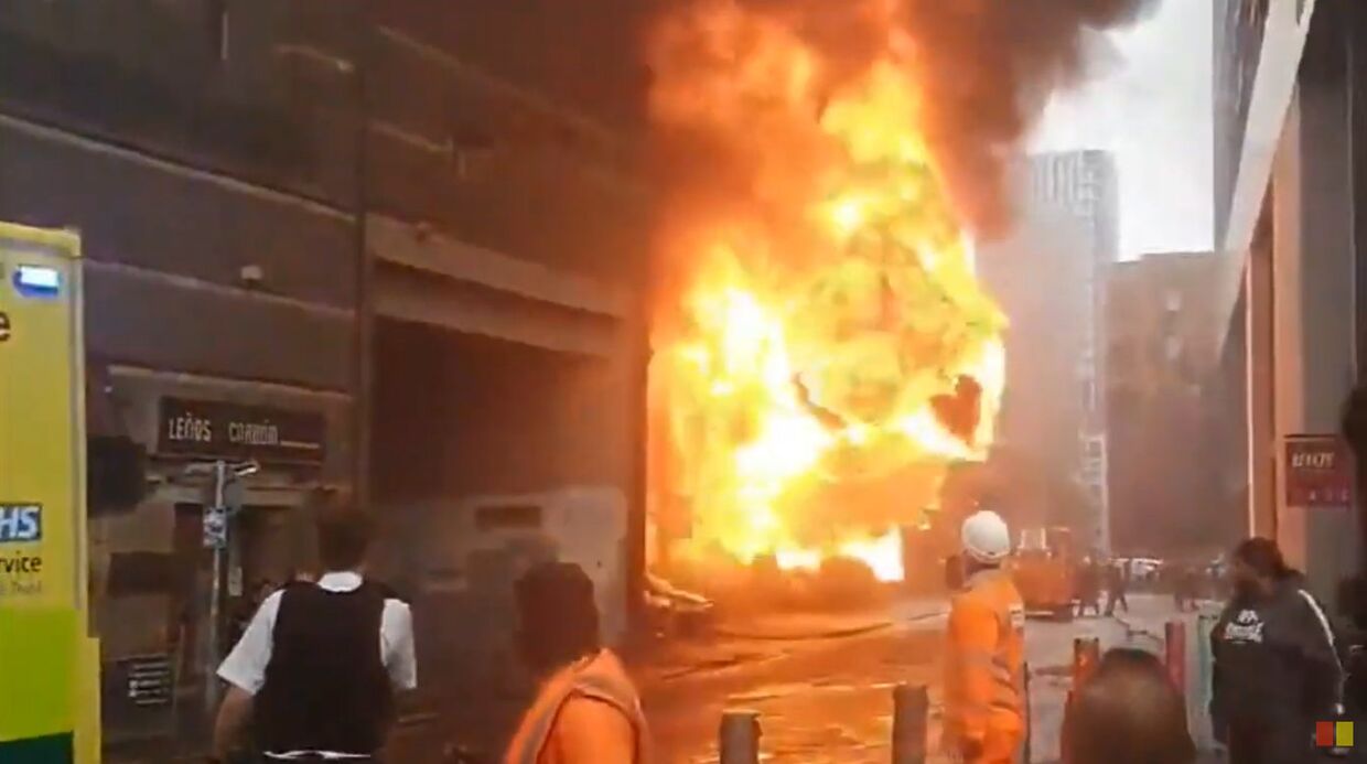 Видео: взрыв прогремел в лондонском метро