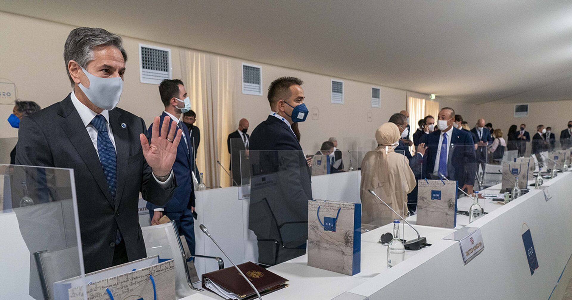 Государственный секретарь США Энтони Блинкен на встрече министров иностранных дел G20 - ИноСМИ, 1920, 29.06.2021