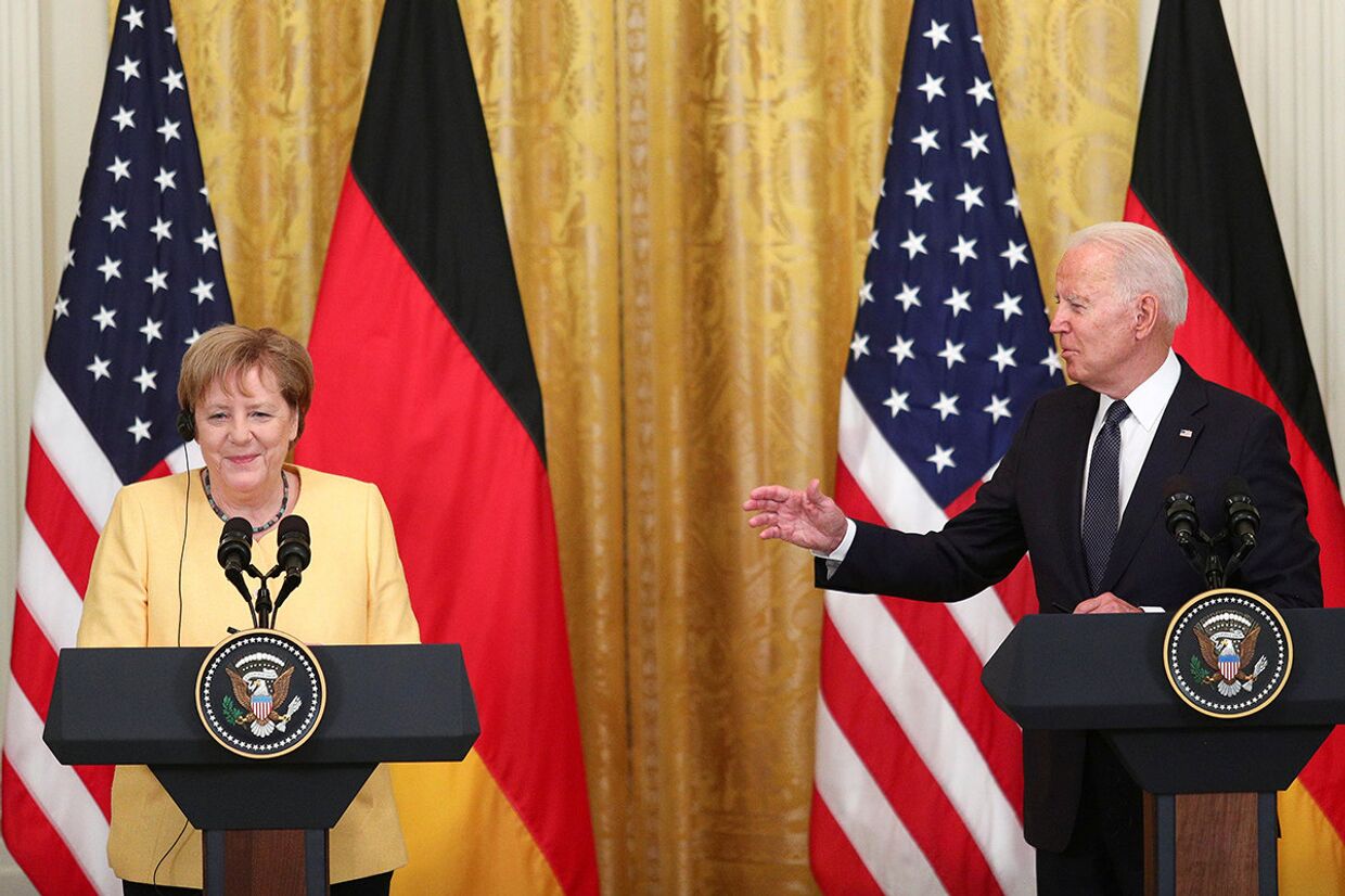 Канцлер Германии Ангела Меркель и президент Джо Байден