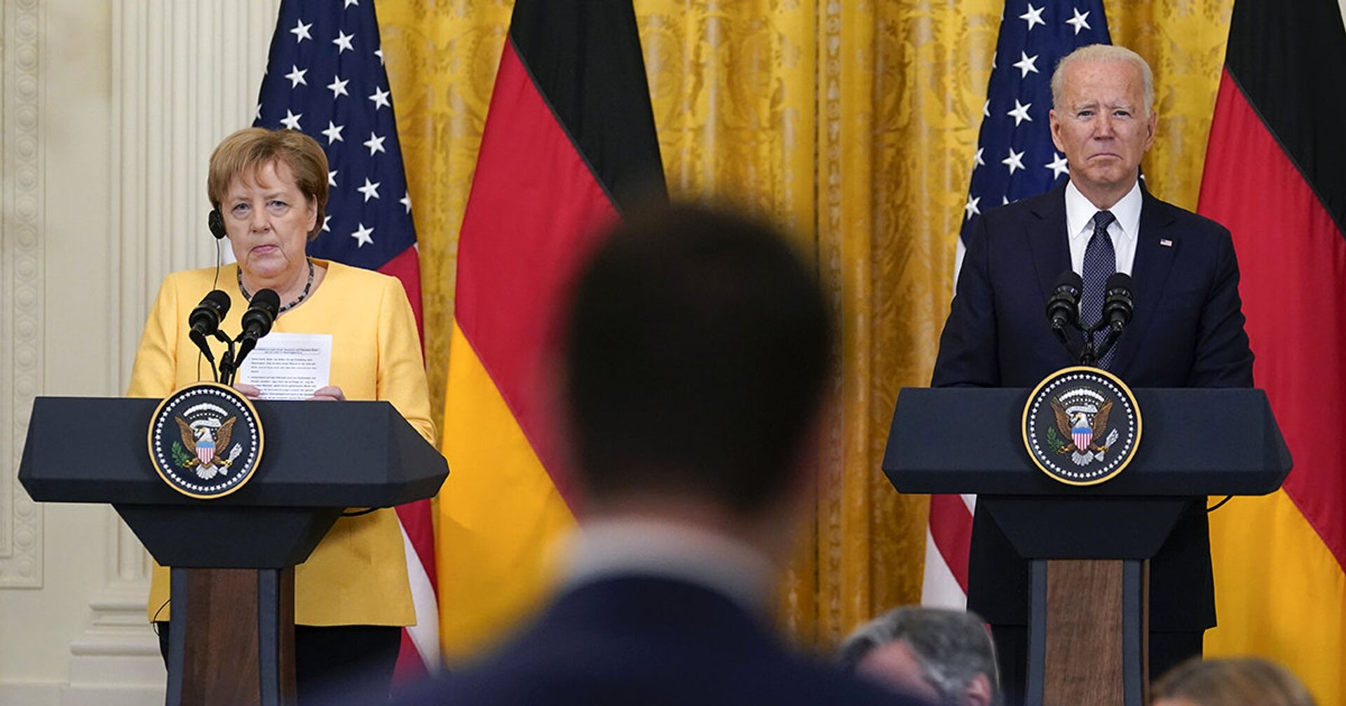 Канцлер Германии Ангела Меркель и президент Джо Байден - ИноСМИ, 1920, 21.07.2021