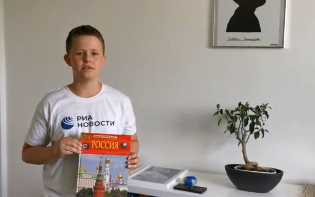 Мальчик из Австрии рассказал о любви к России