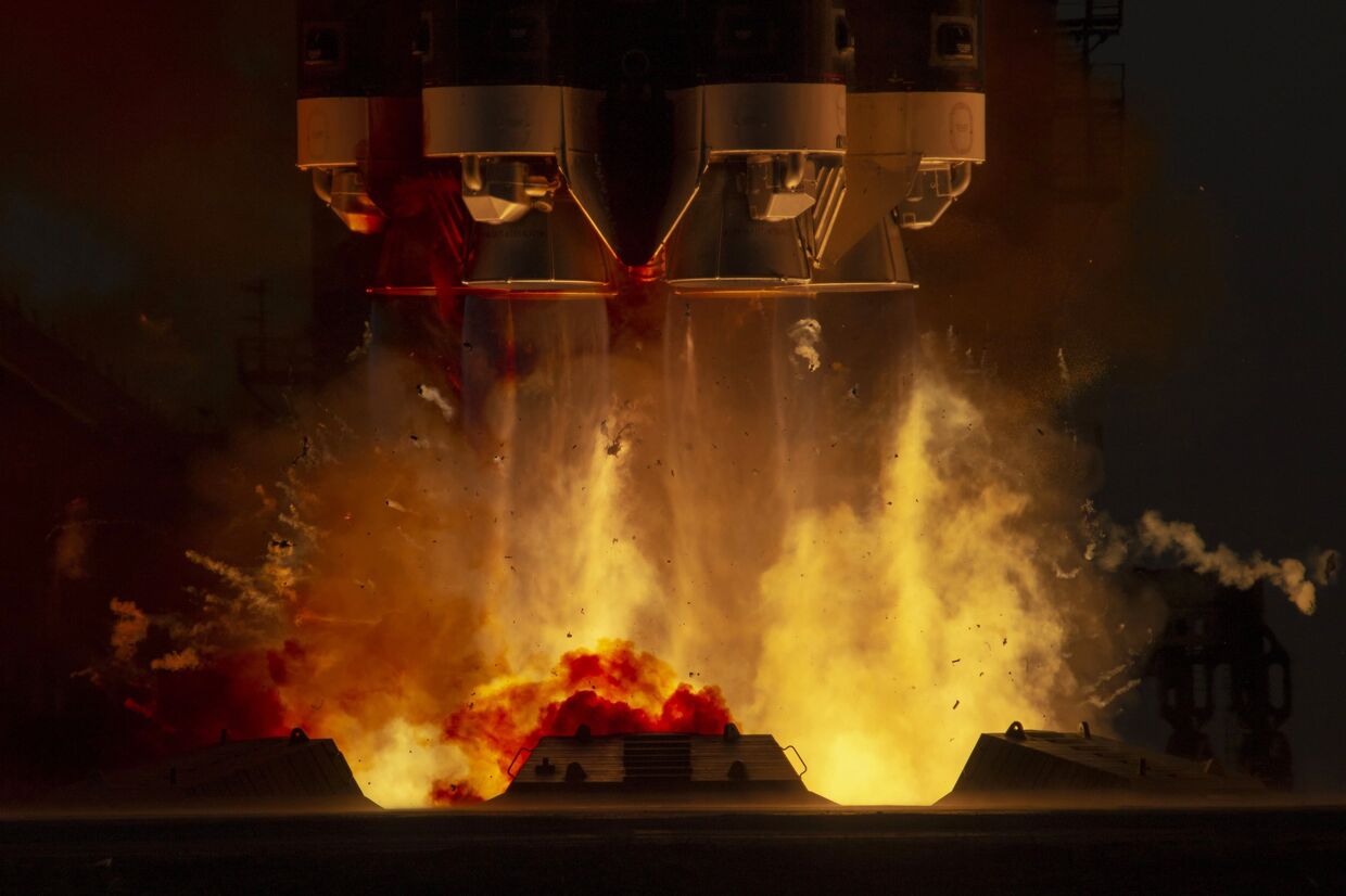 Запуск РН Протон-М с  лабораторным модулем Наука