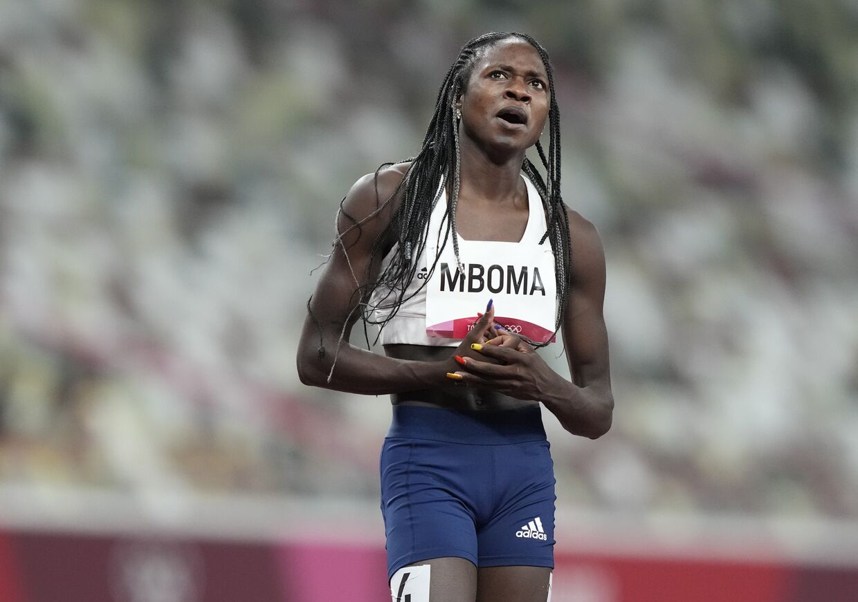 Кристин Мбома, Намибия, взяла серебро на 200 м Олимпийских игр в Токио