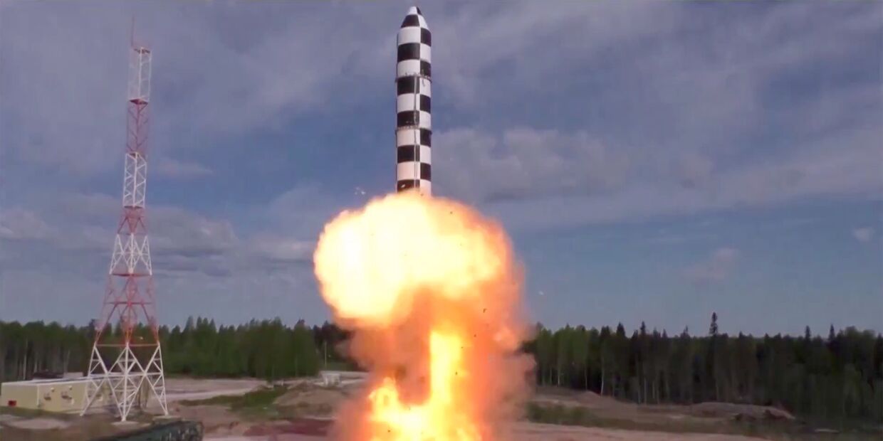 Испытание новой баллистической ракеты «Сармат»