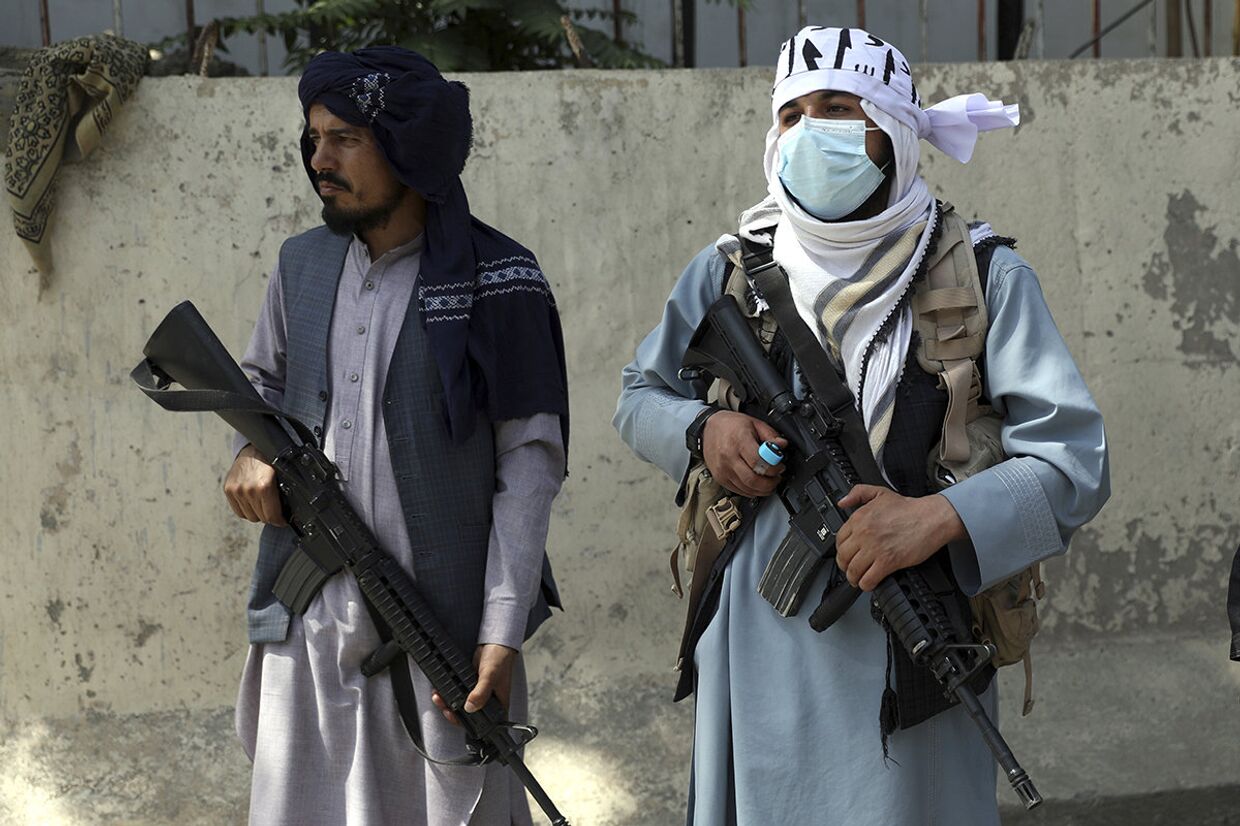 Боевики движения Талибан* в Кабуле, Афганистан