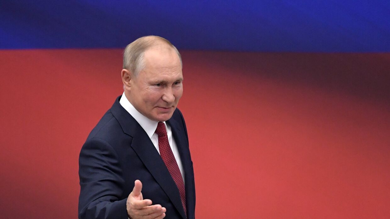 Встреча президента РФ В. Путина с представителями партии Единая Россия