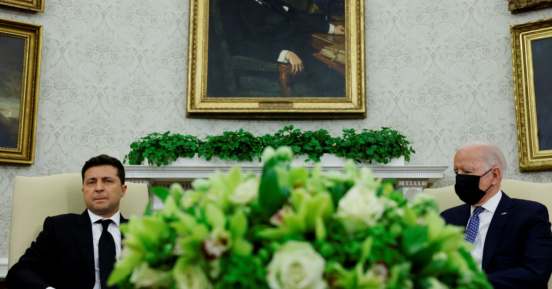 Джо Байден приветствует Владимира Зеленского в Белом Доме 1 сентября 2021 - ИноСМИ, 1920, 06.09.2021