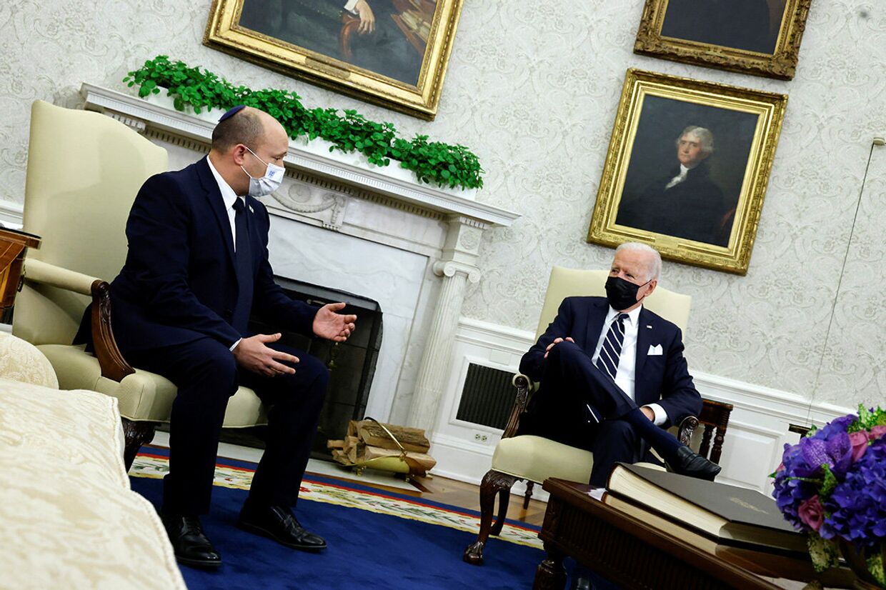 Президент США Джо Байден и премьер-министр Израиля Нафтали Беннетт