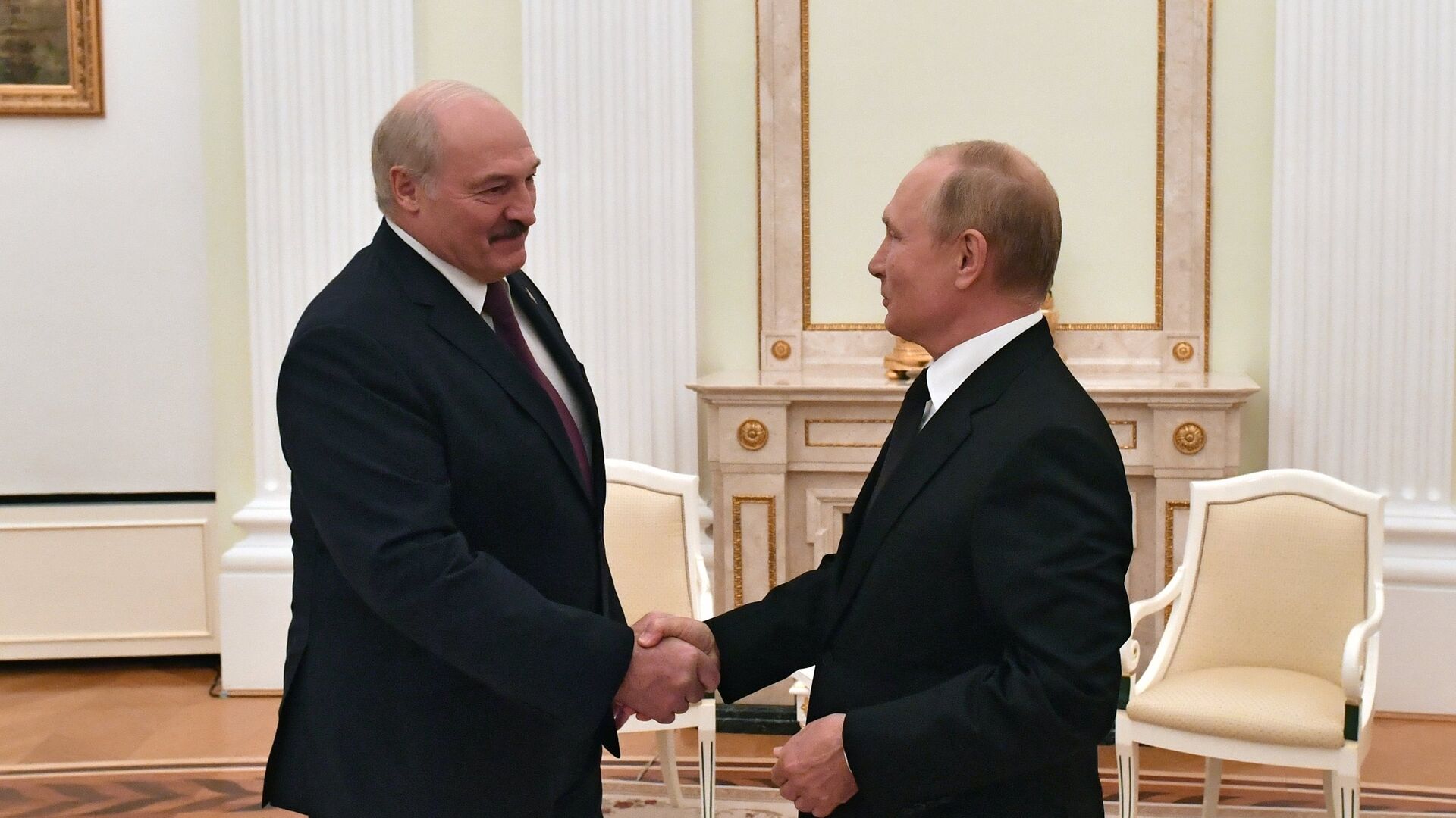 Переговоры президента РФ В. Путина с президентом Белоруссии А. Лукашенко - ИноСМИ, 1920, 10.02.2022