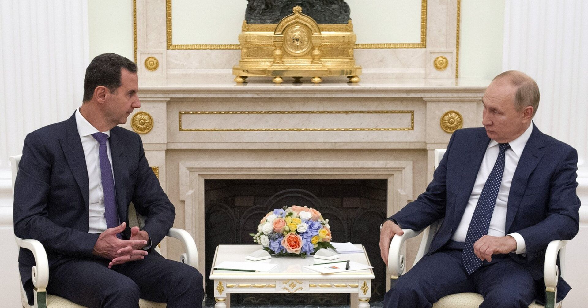 Встреча президента РФ В. Путина с президентом Сирии Б. Асадом - ИноСМИ, 1920, 14.09.2021