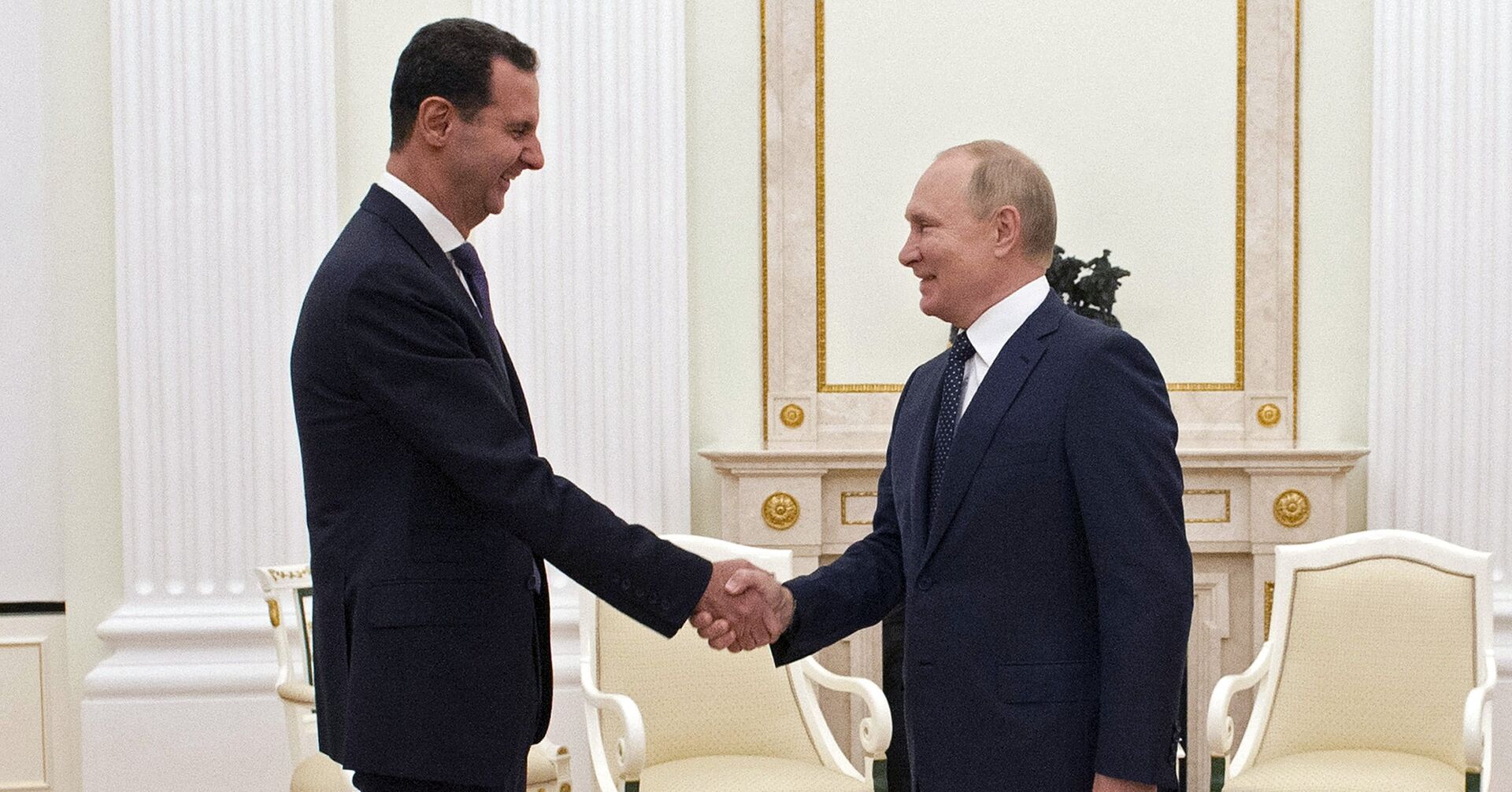 Встреча президента РФ В. Путина с президентом Сирии Б. Асадом - ИноСМИ, 1920, 03.12.2021