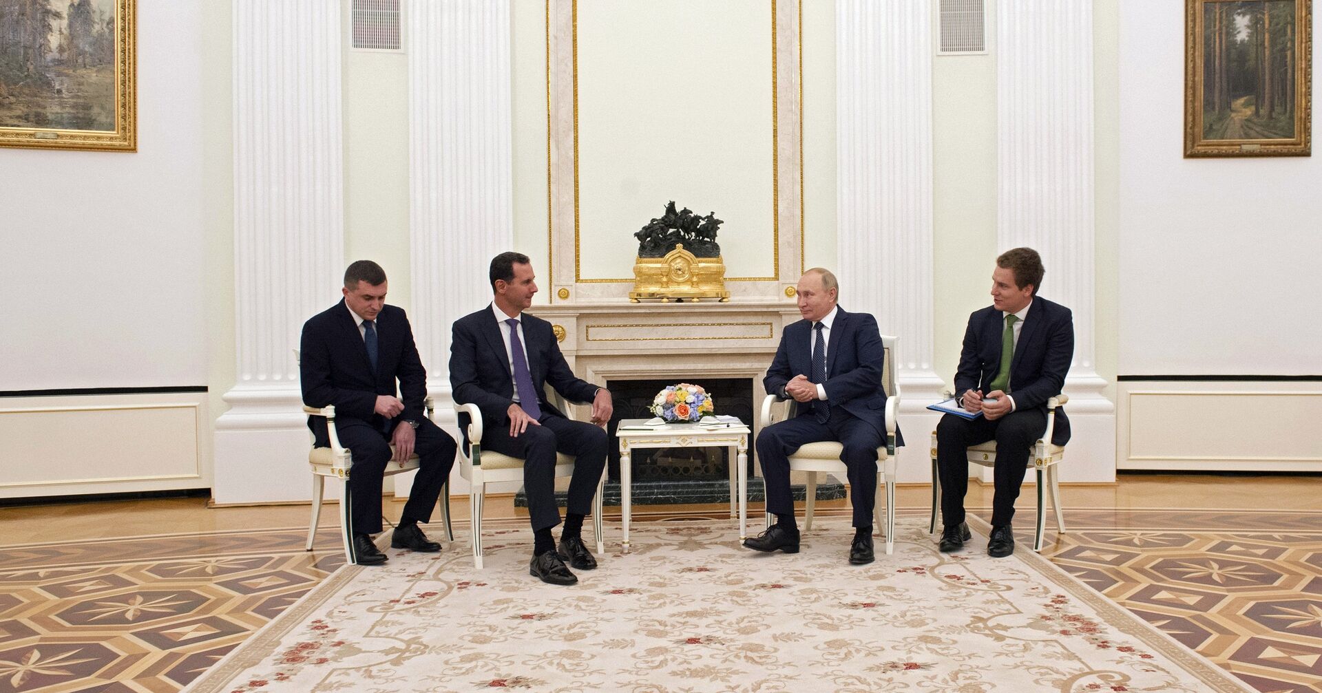Встреча президента РФ В. Путина с президентом Сирии Б. Асадом - ИноСМИ, 1920, 15.09.2021