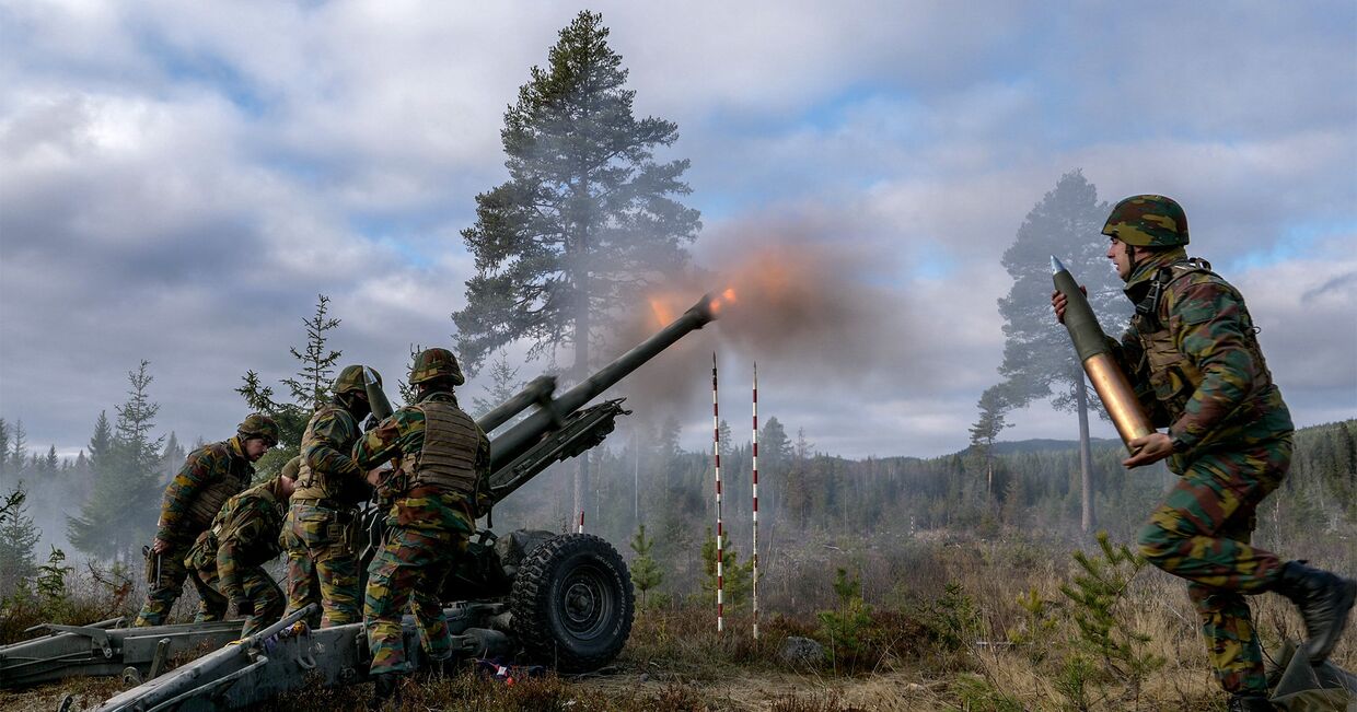 Военнослужащие Вооруженных сил Бельгии во время совместных учений войск НАТО Trident Juncture 2018 (Единый трезубец) в Норвегии