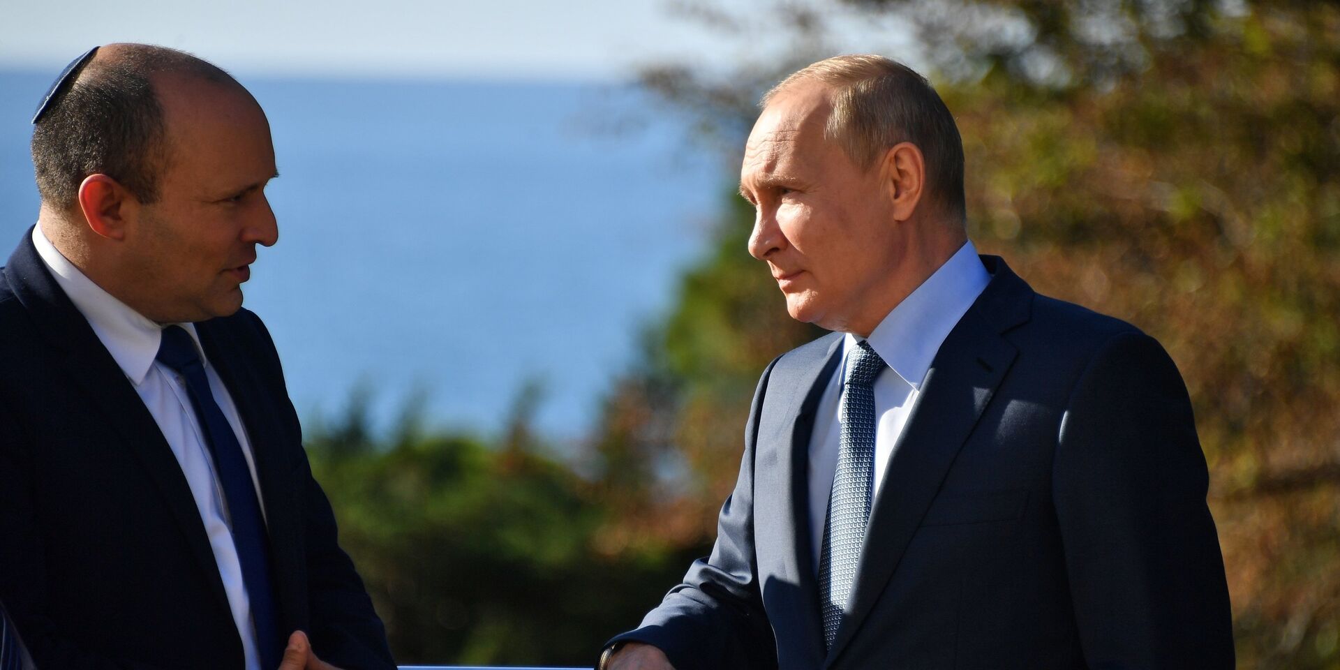 Президент РФ В. Путин встретился с премьер-министром Израиля Н. Беннетом - ИноСМИ, 1920, 10.05.2022