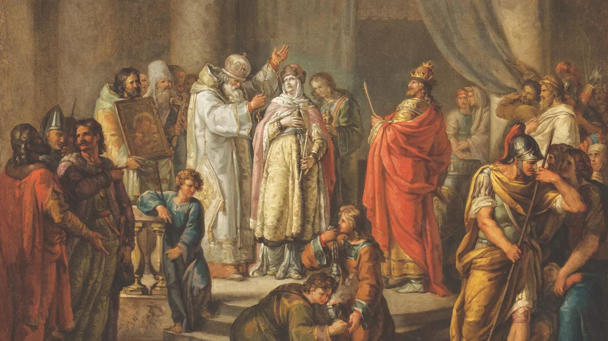 Картина Крещение княгини Ольги, 1792