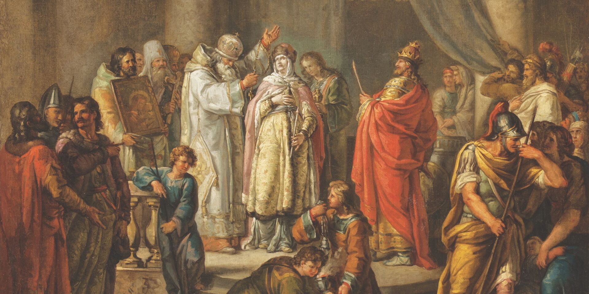 Картина Крещение княгини Ольги, 1792 - ИноСМИ, 1920, 09.09.2025