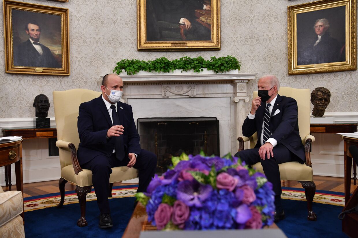 Президент США Джо Байден и с премьер-министр Израиля Нафтали Беннетт