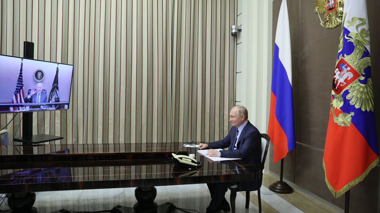 Переговоры президента РФ В. Путина и президента США Джо Байдена