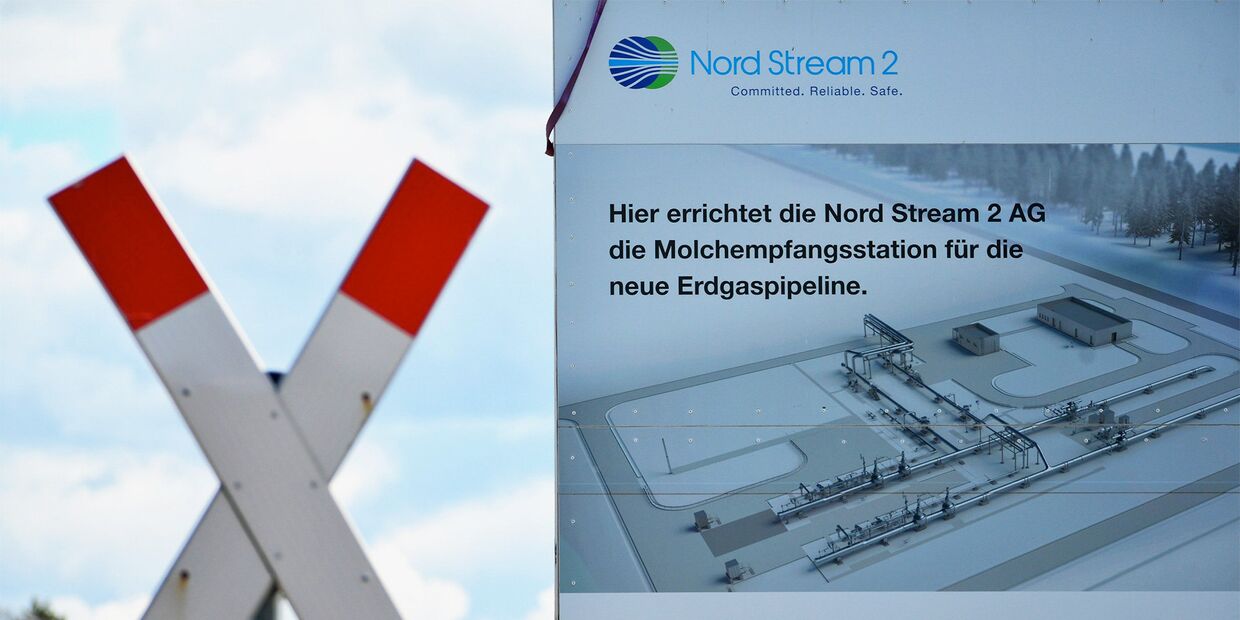 Строительство газопровода Северный поток-2 в Германии