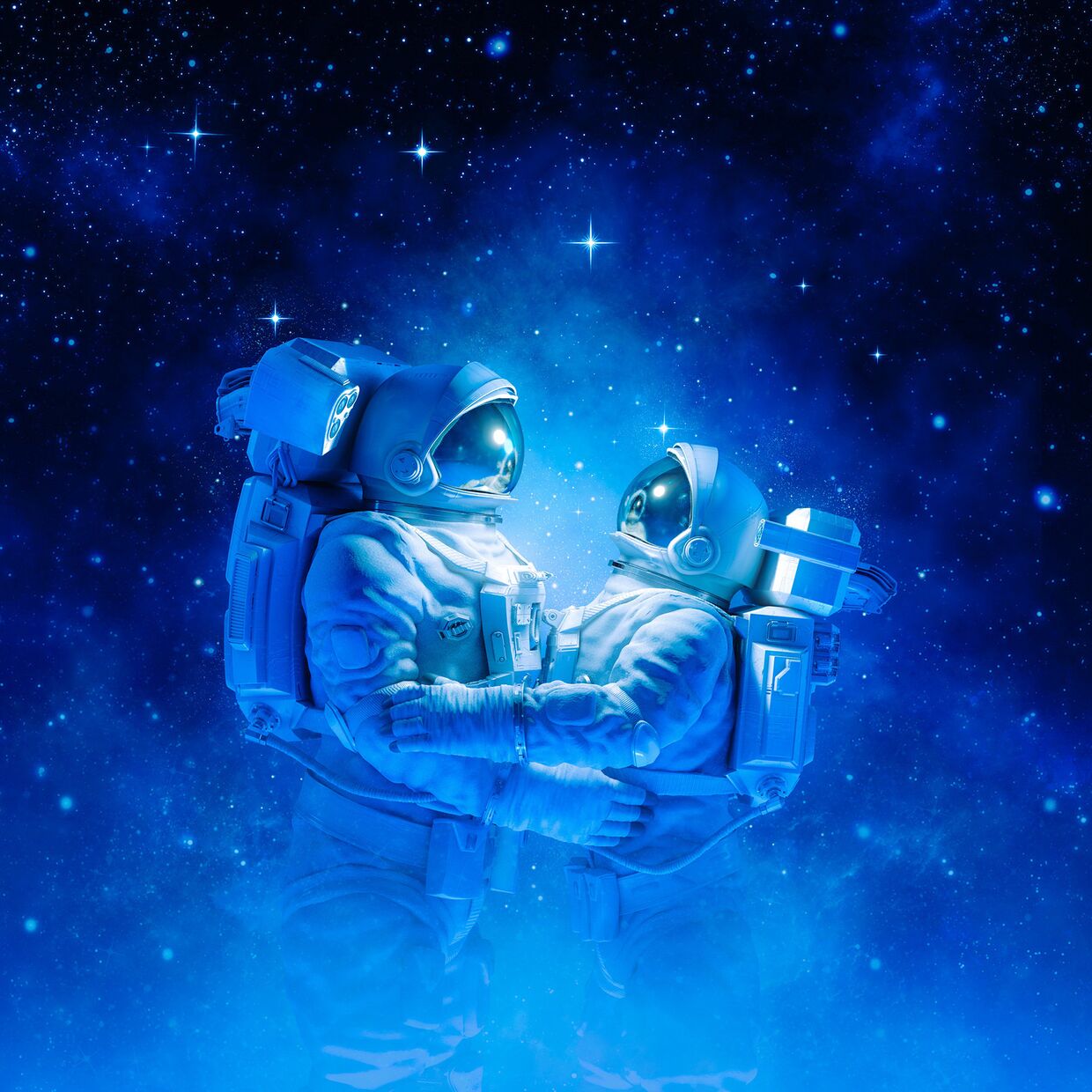 Космонавты в открытом космосе