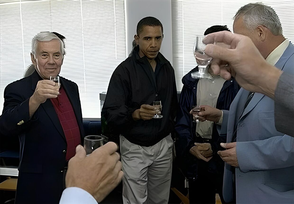 Обама в Донецке 2005 год